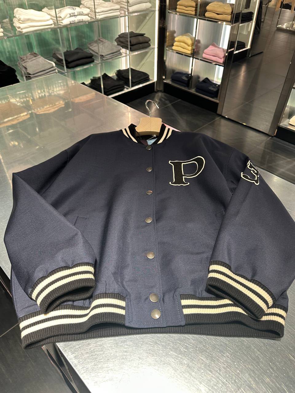 Wool and Cashmere Bomber Jacket