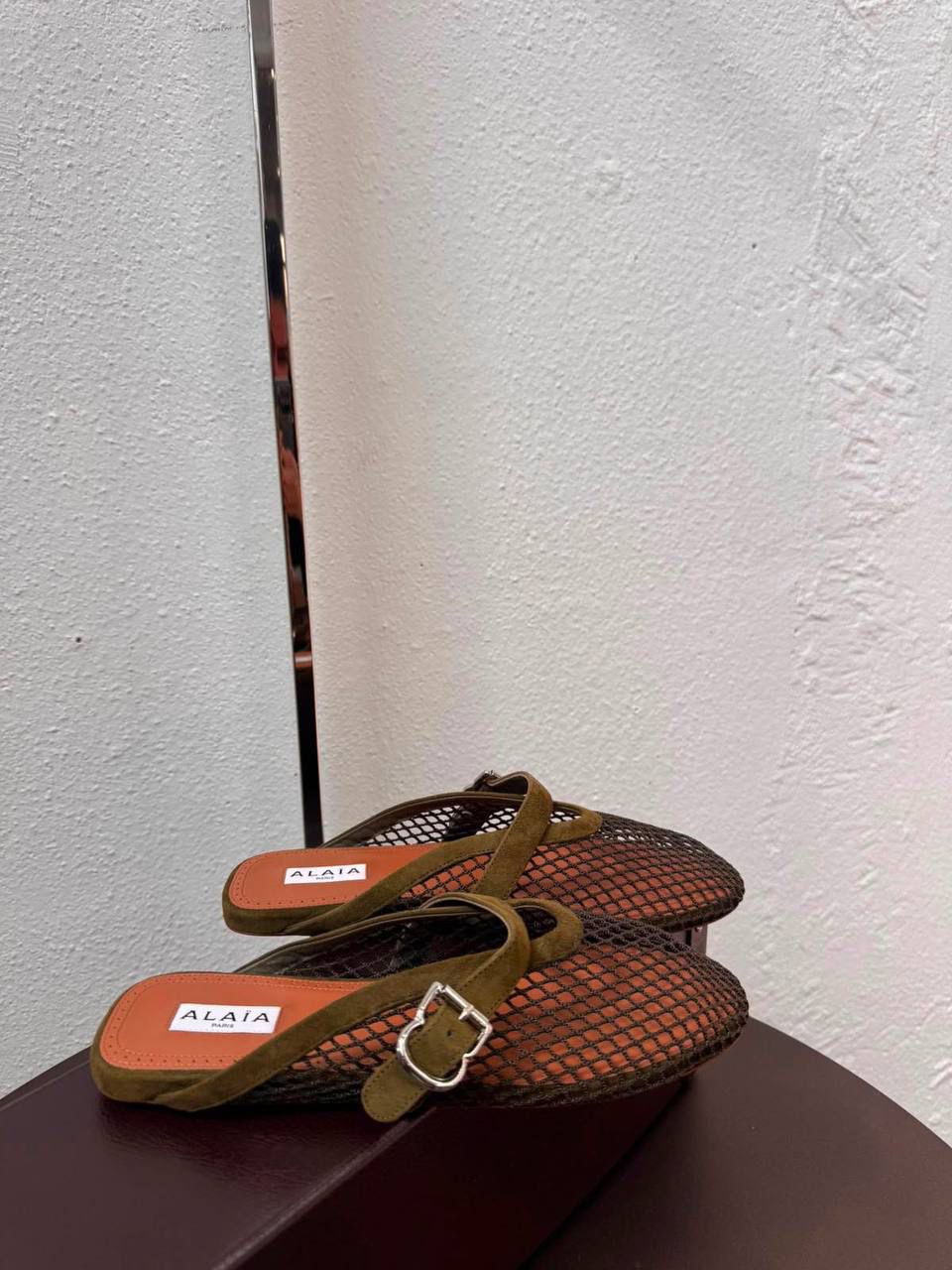 Fishnet Ballet Mules