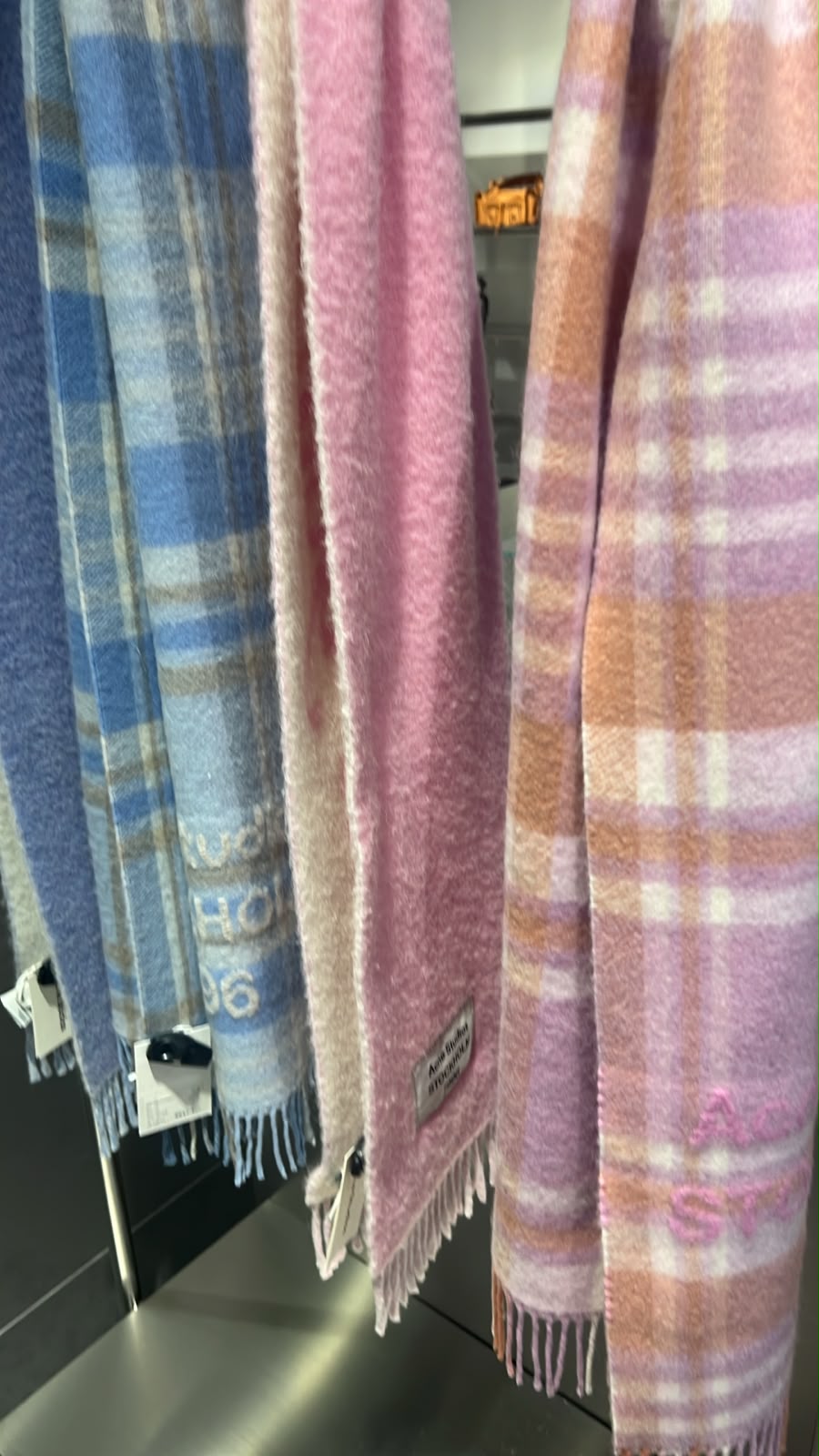 Logo-embroidered wool-blend scarf