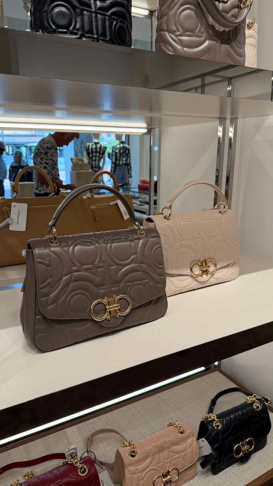 Gancini Top Handle Bag