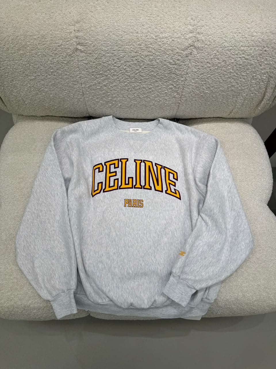 Paris Varsity Sweatshirt in Cotton Fleece