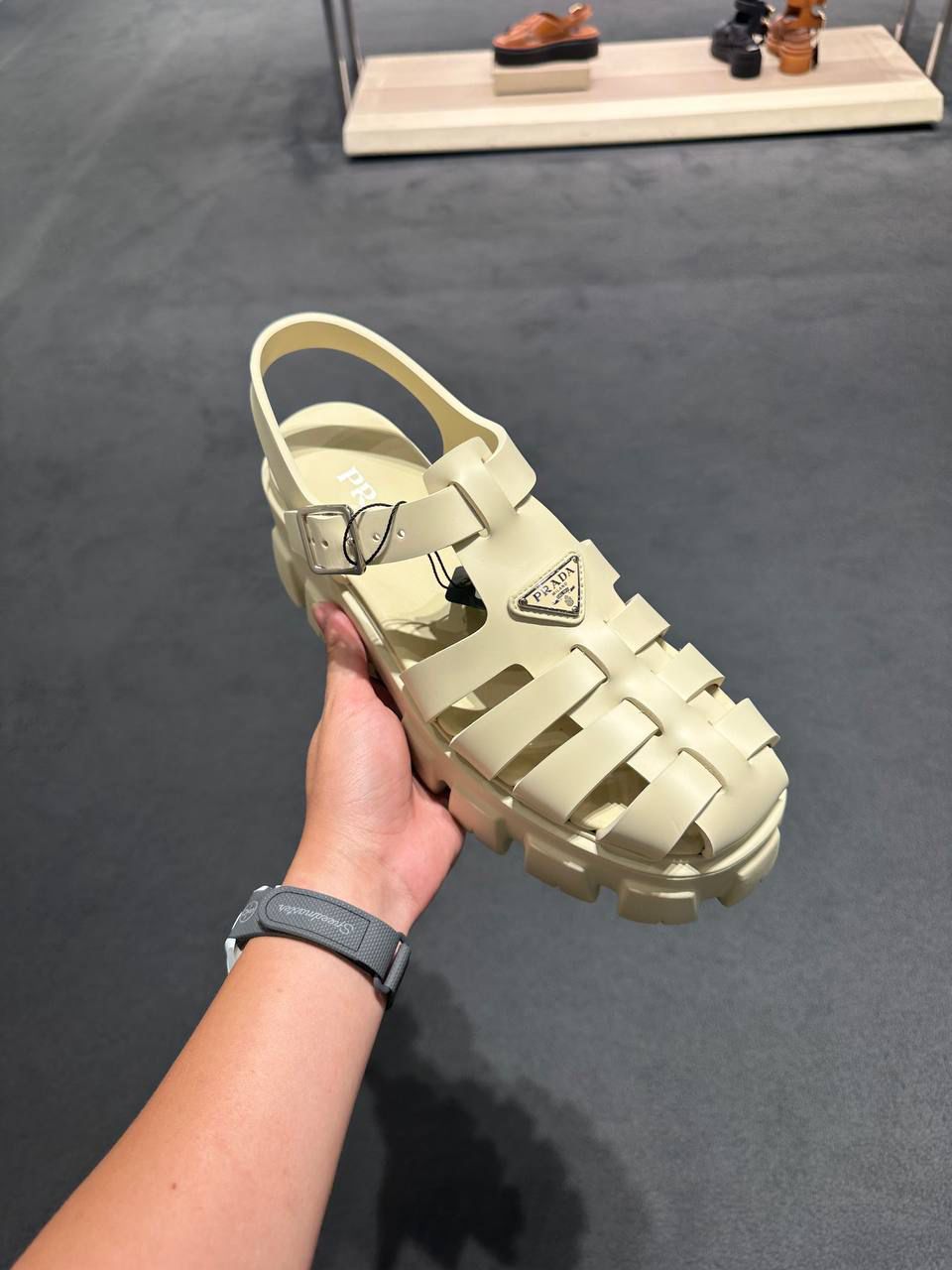 Rubber Cage Sandals