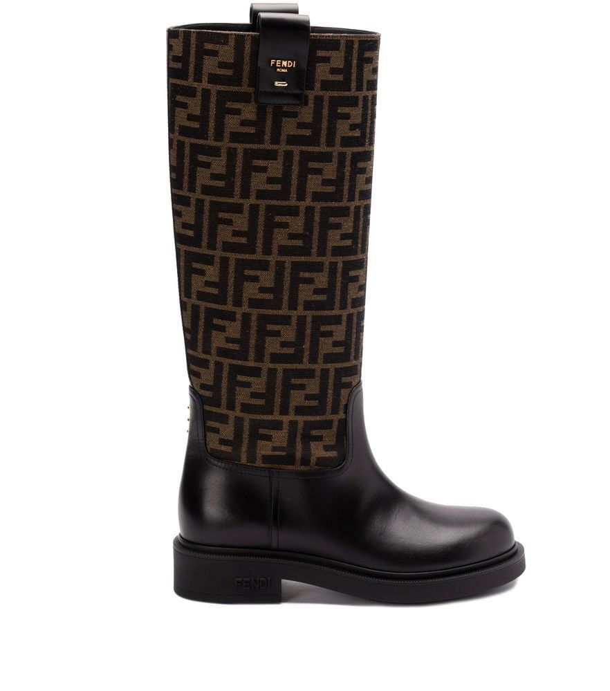 FF-Logo Knee-High Boots