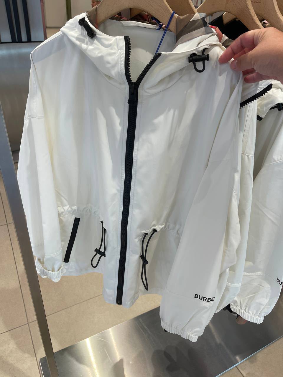 Logo Detail Hooded Jacket