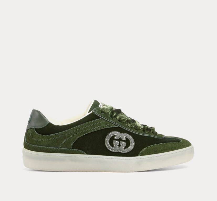 Screener velvet sneaker