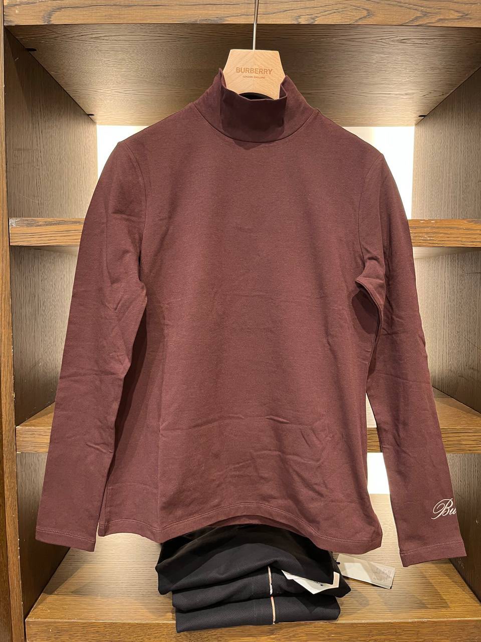 Mock Neck Long-Sleeve Top