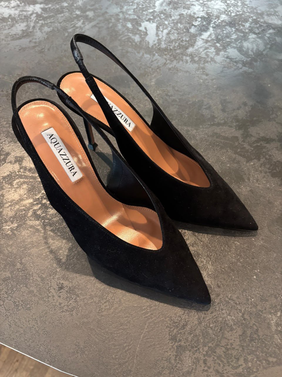 Suede Slingback Pumps