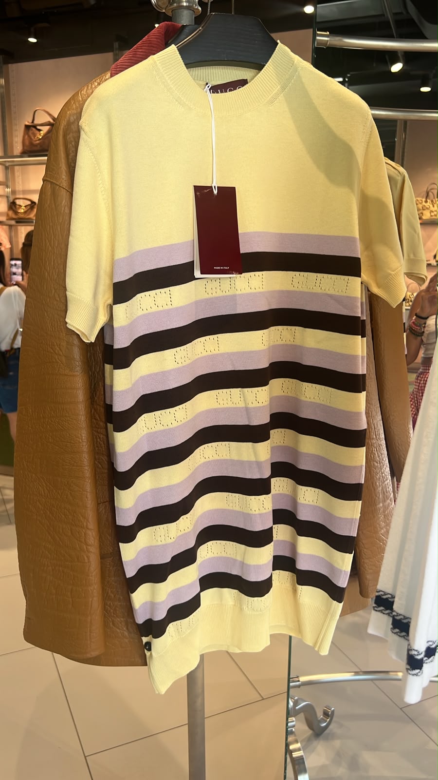 Striped Knit T-Shirt