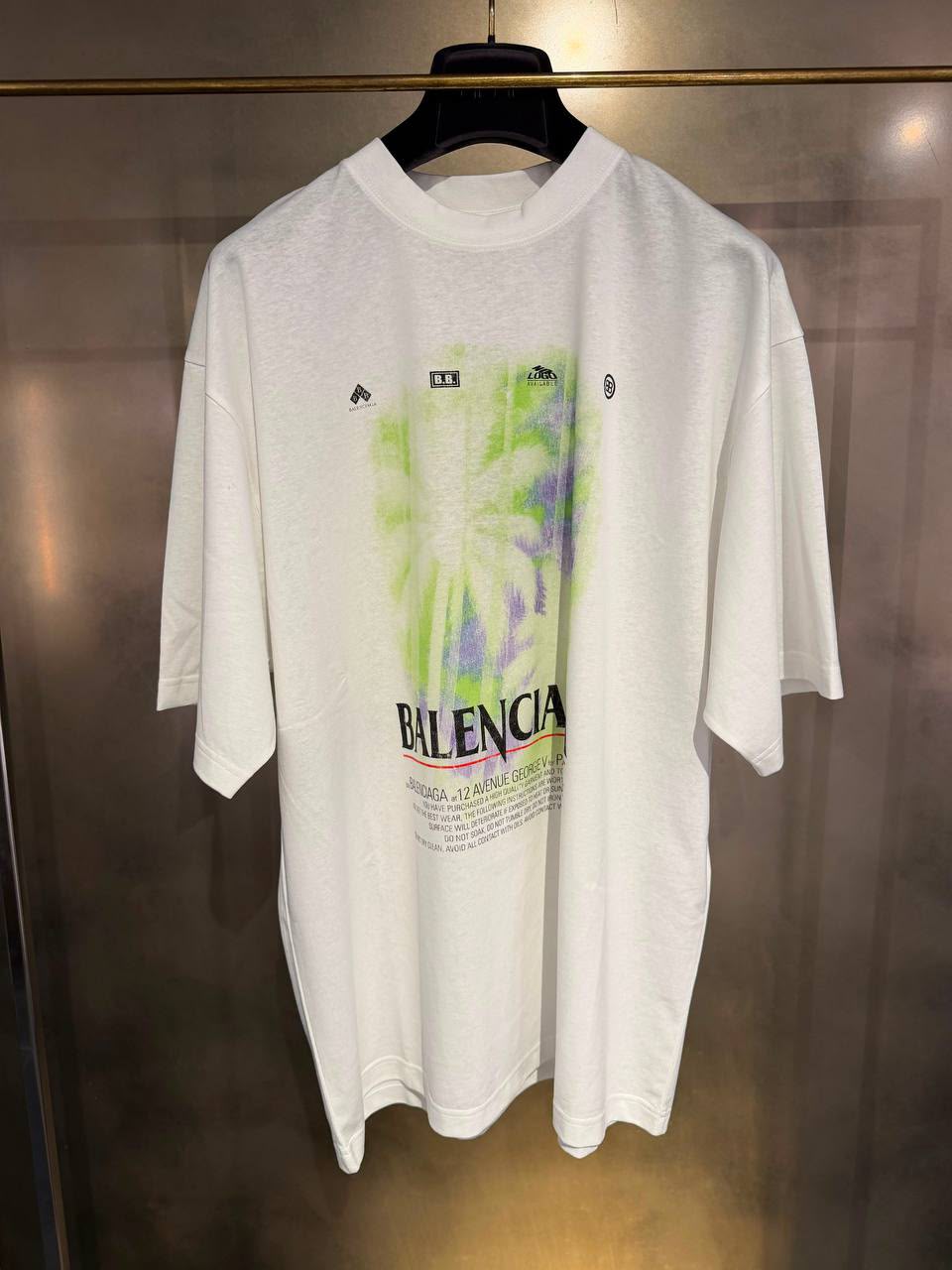 '12 Avenue George V' Oversized T-Shirt