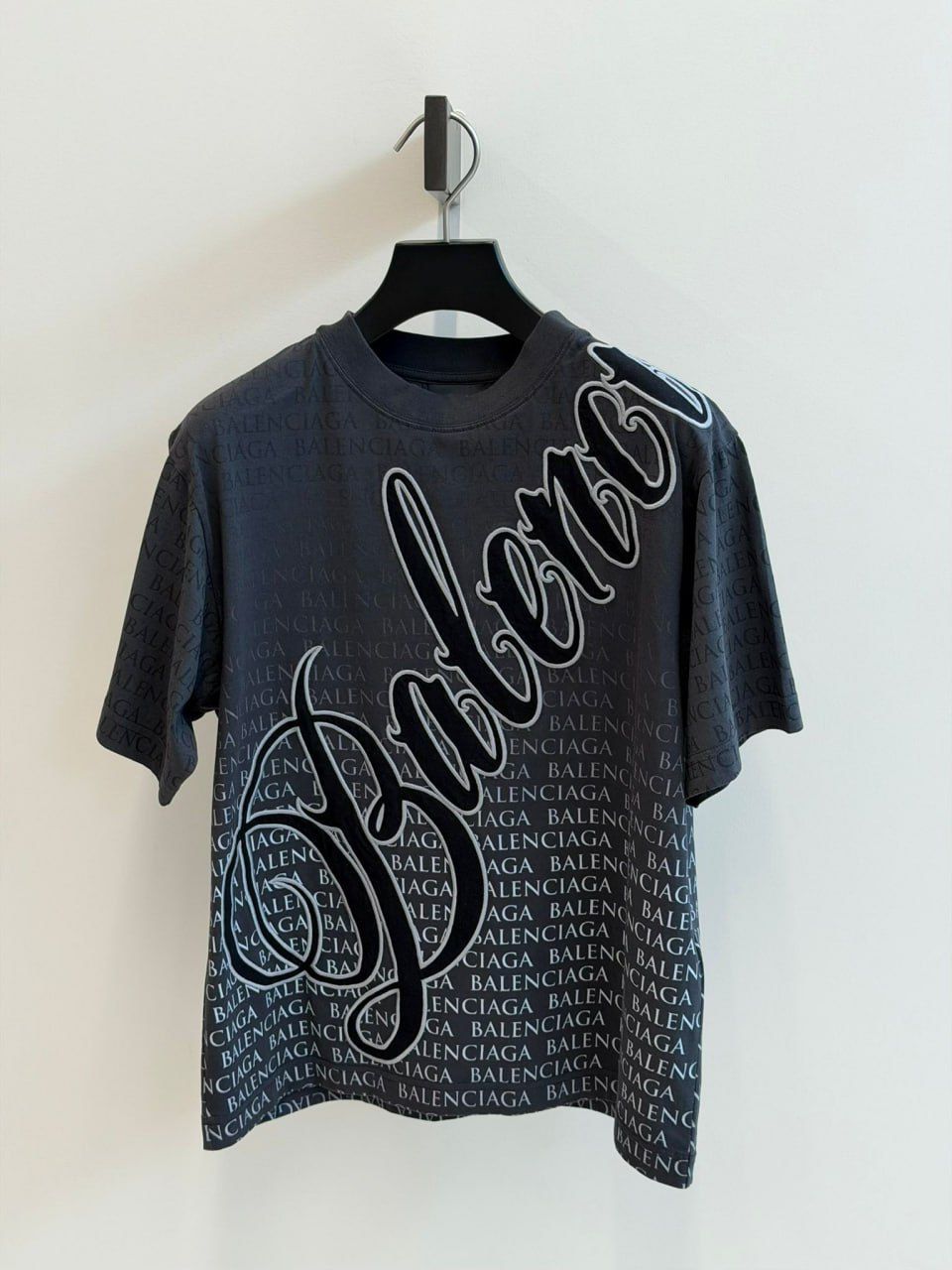 Balenciaga Allover Logo Script T-Shirt