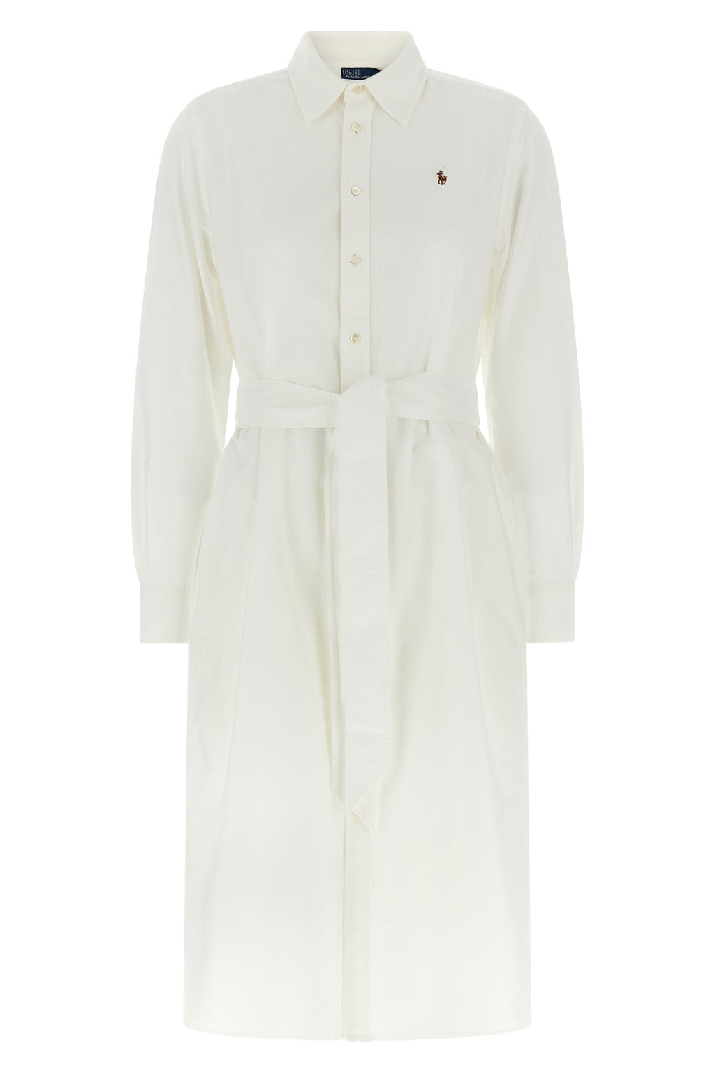 Logo embroidery chemisier dress