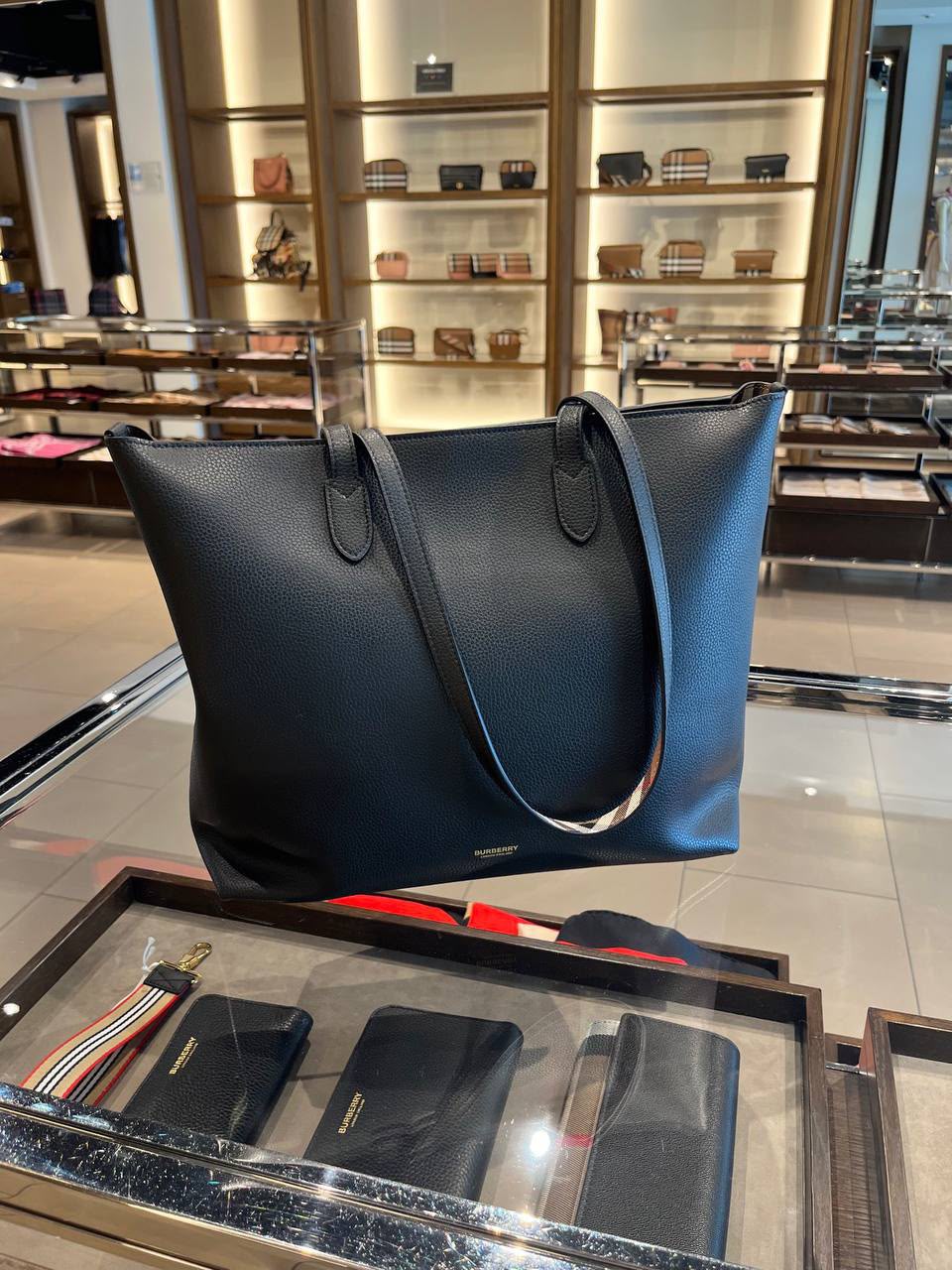 Grainy Leather Tote Bag