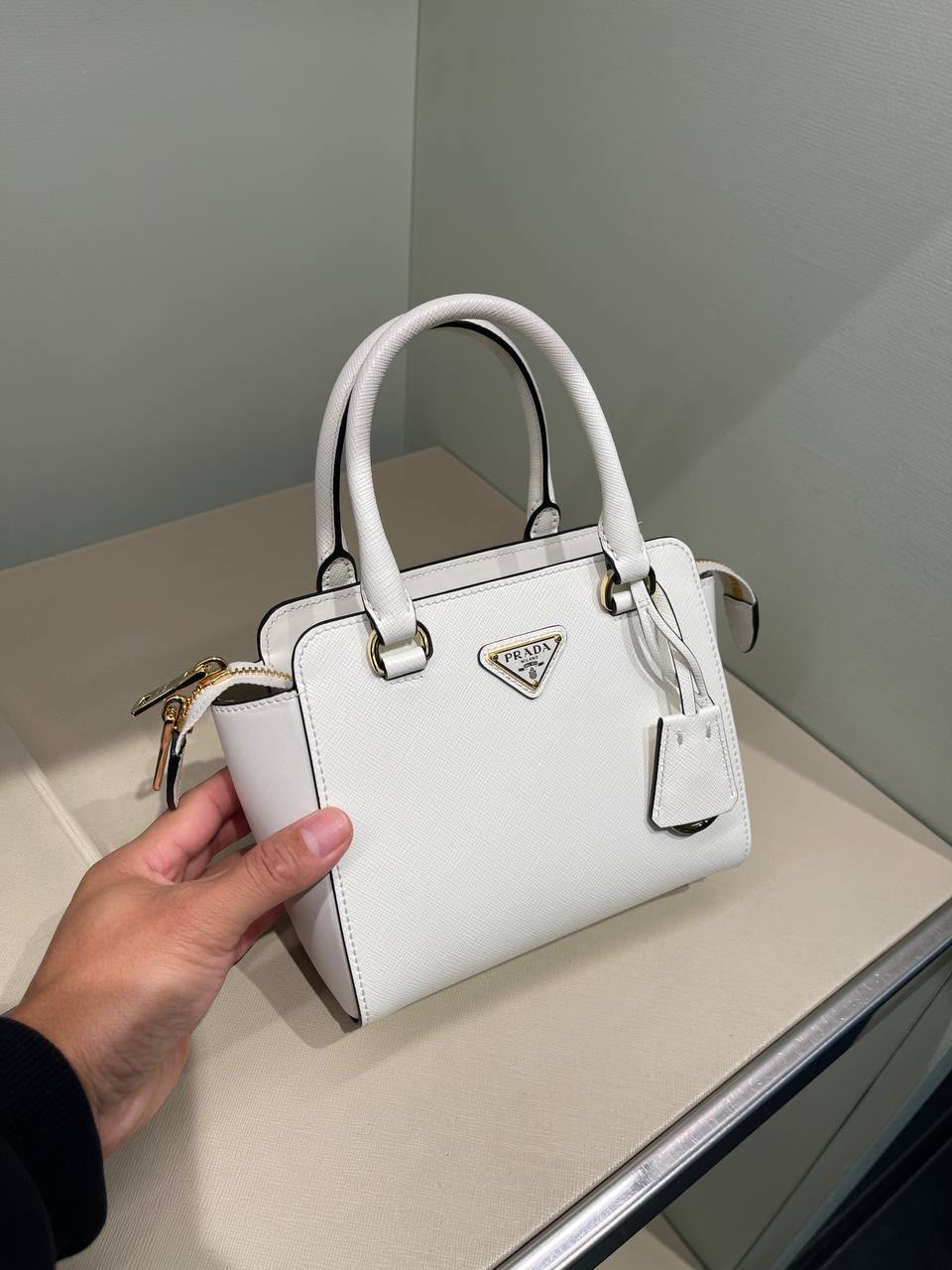Saffiano Leather Mini Bag