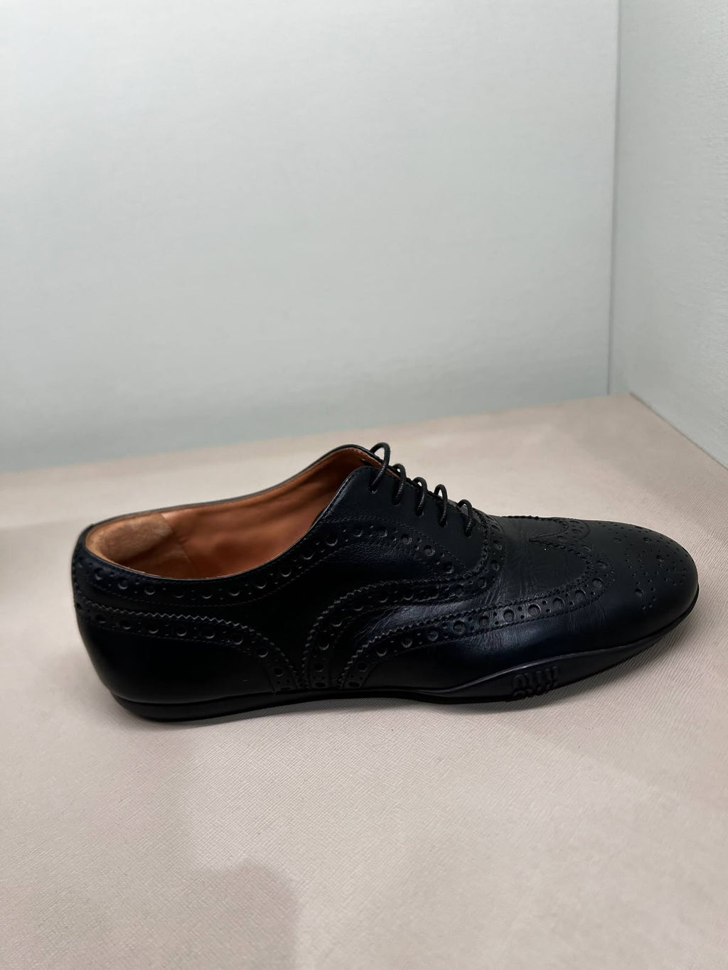 Leather Brogue Lace-up Shoes