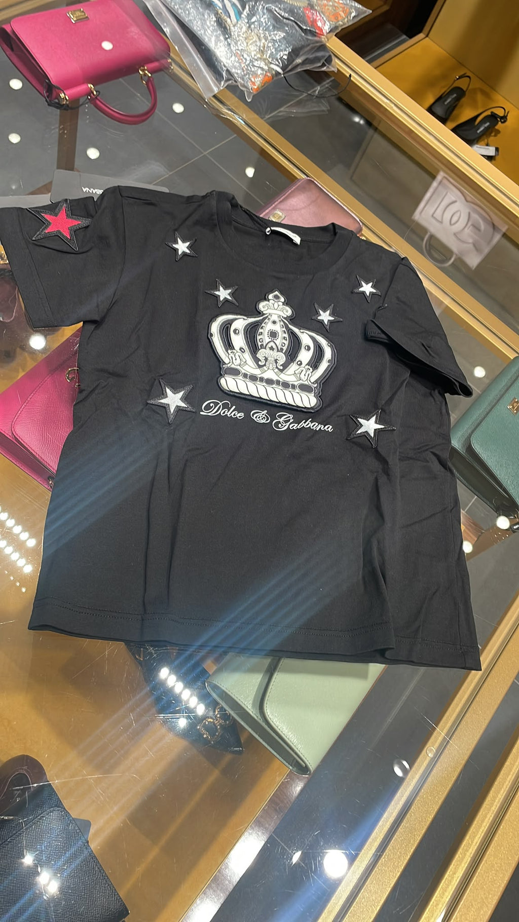 Crown and Star Patch T-shirt