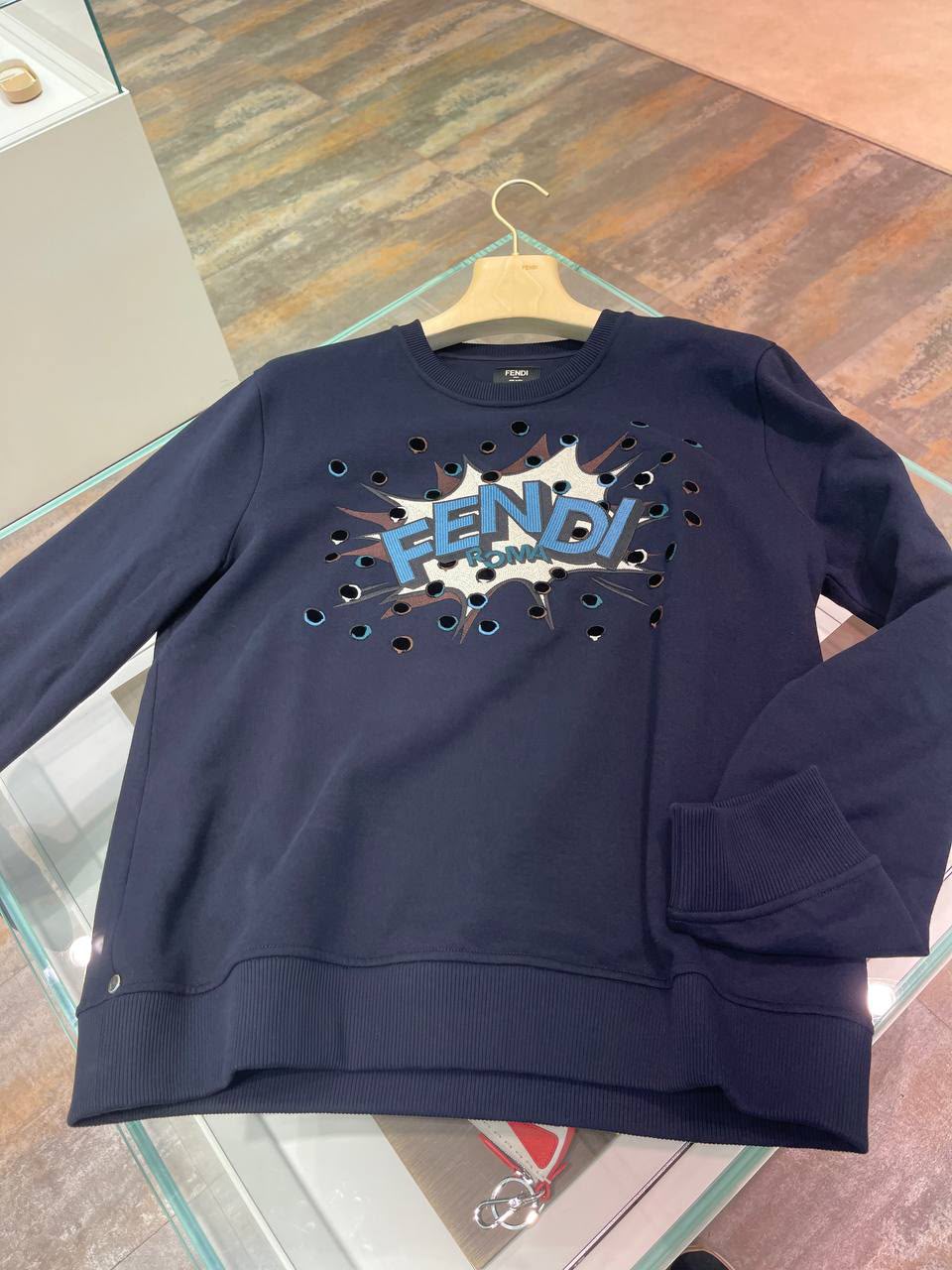 Comic-Style Logo Sweatshirt