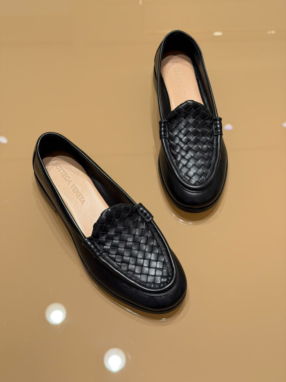 Intrecciato Leather Loafers