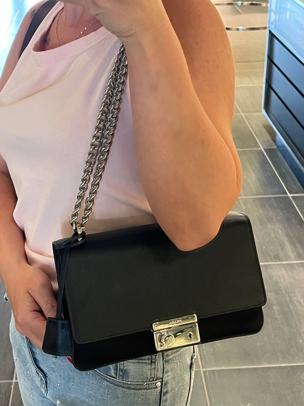 Prada Saffiano Leather Shoulder Bag