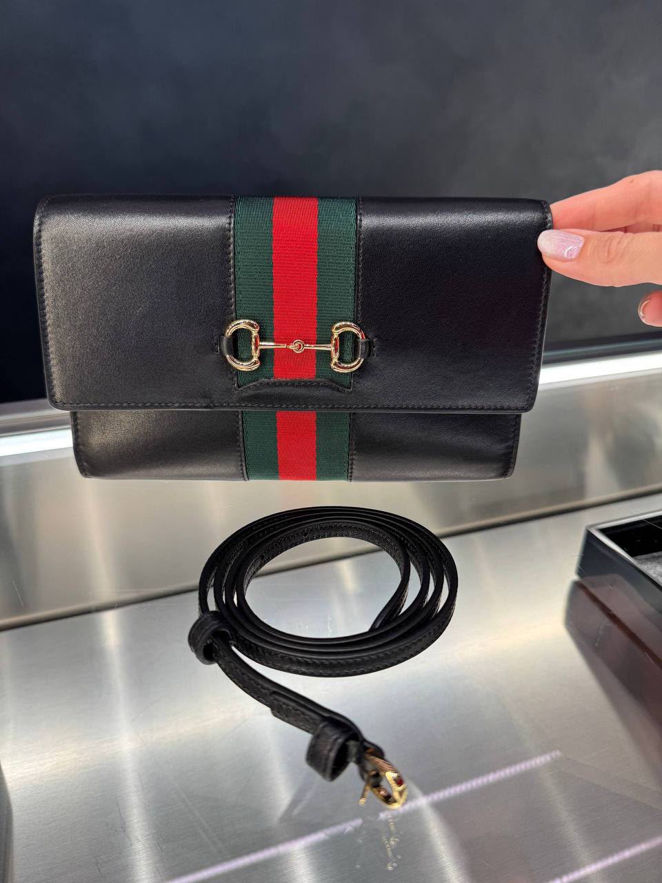 Horsebit 1955 Wallet with Chain