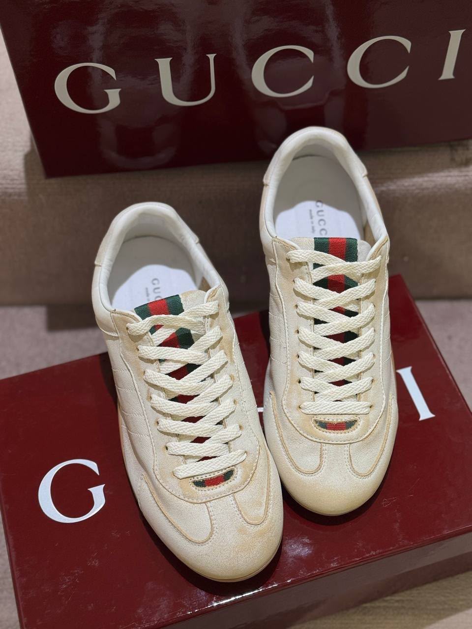 Screener leather sneaker