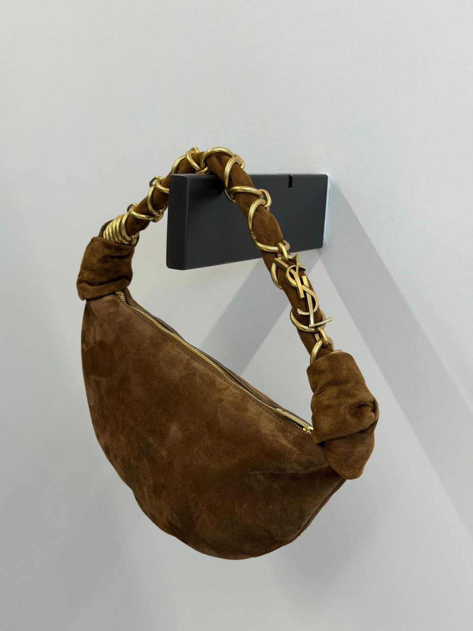 Saint Laurent 5 à 7 Hobo Bag in Suede
