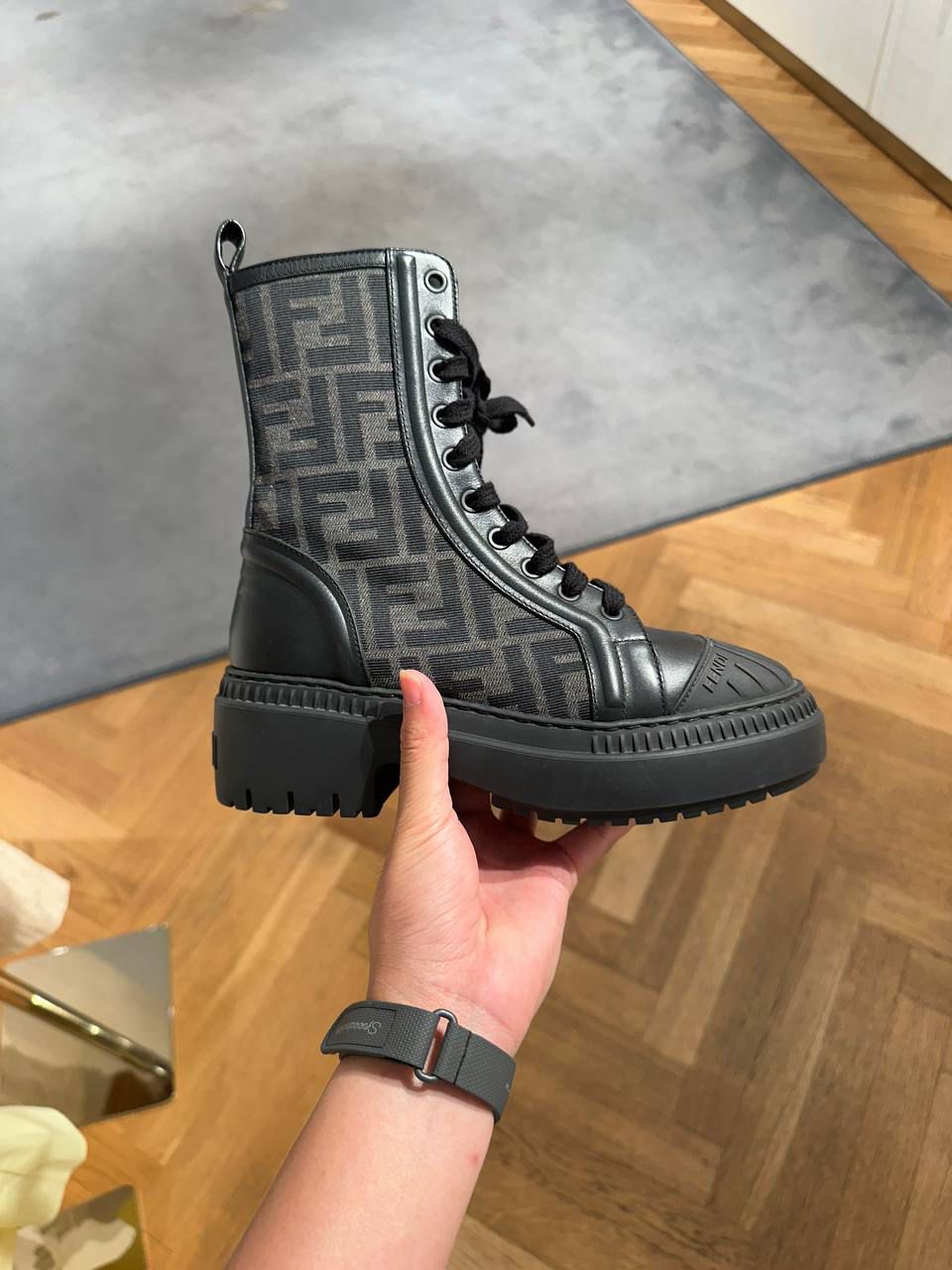 FF Logo Combat Boots