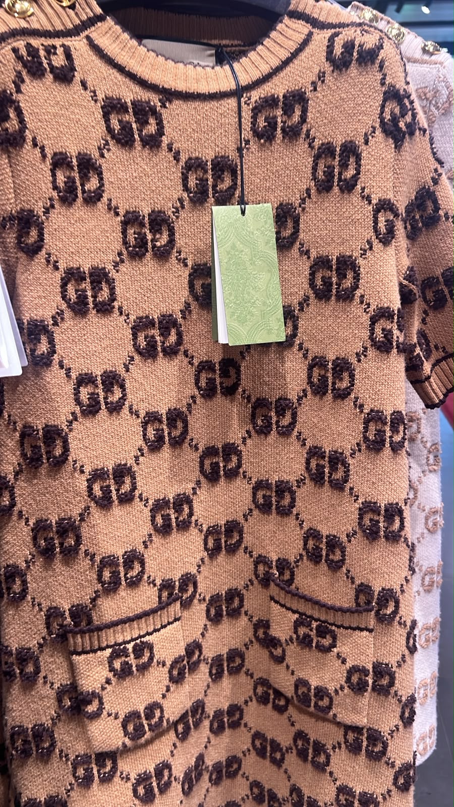 GG wool knit dress