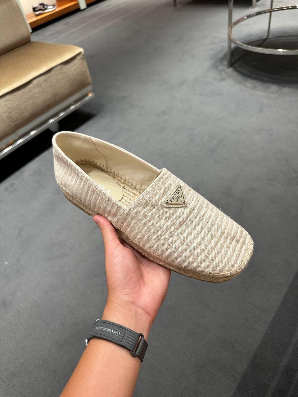 Striped Canvas Espadrilles