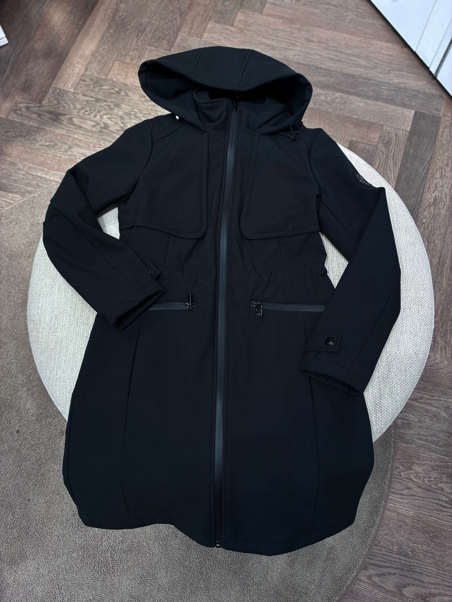 Softshell Hooded Trench Coat