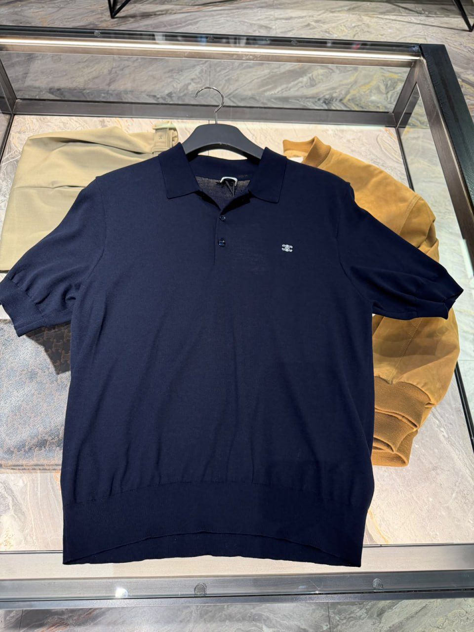 Triomphe Polo Shirt in Wool