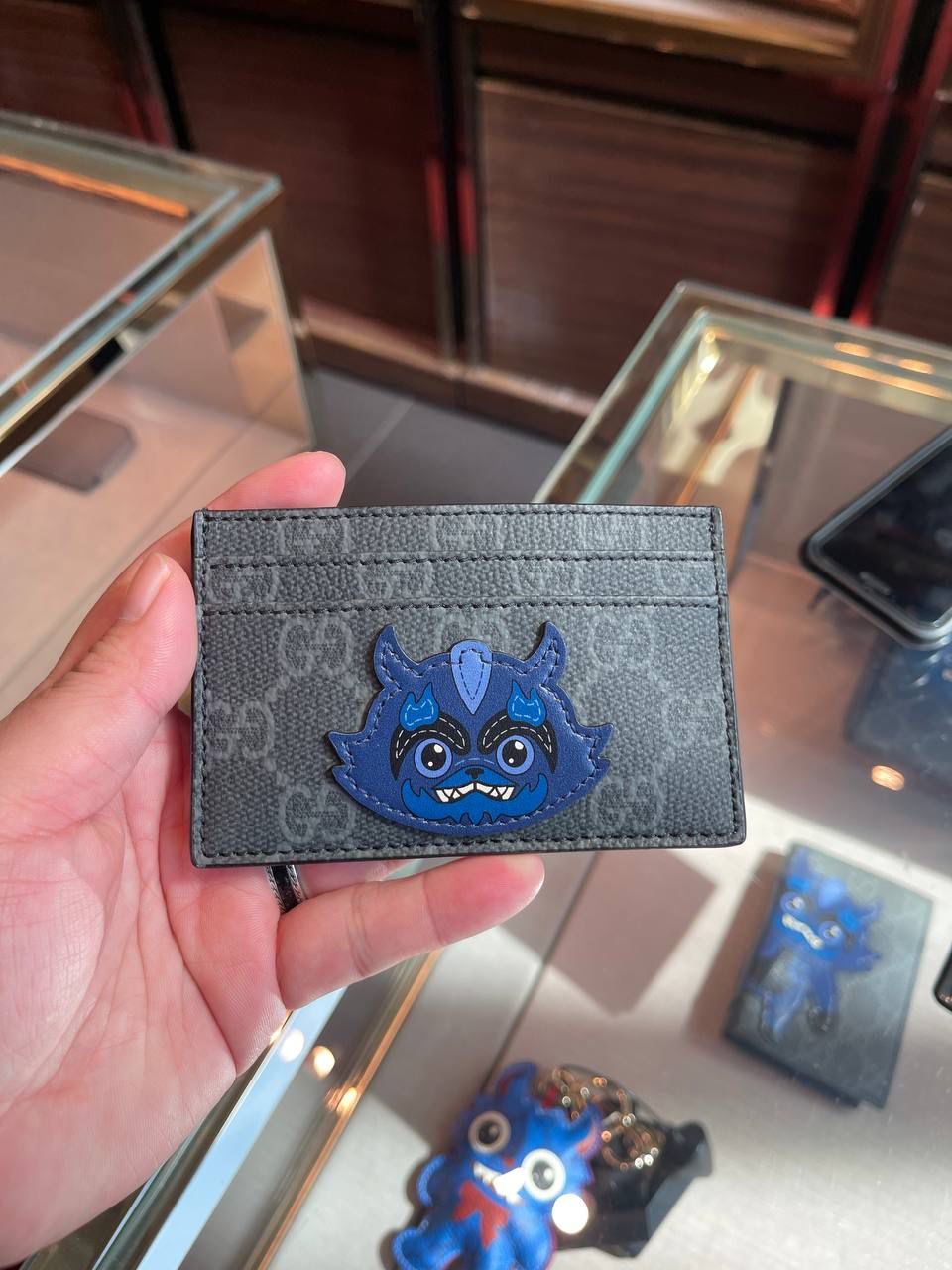 GG Supreme Card Case with Monster Motif
