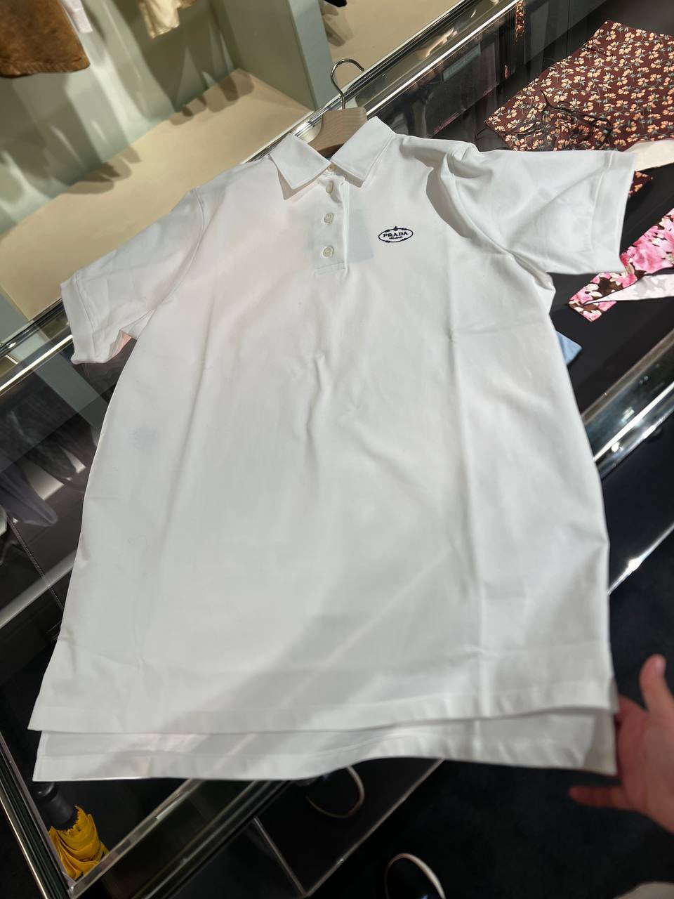 Cotton piqué polo shirt