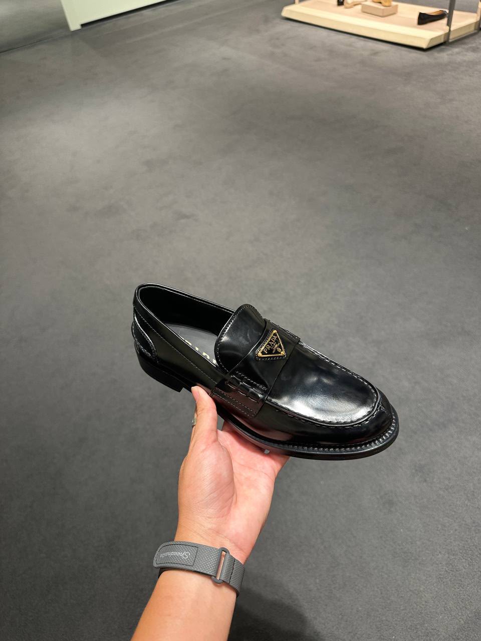 Brushed Leather Loafers