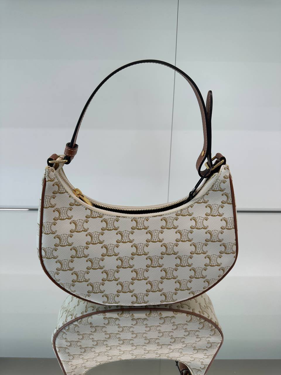 Ava Bag in Triomphe Canvas and Calfskin