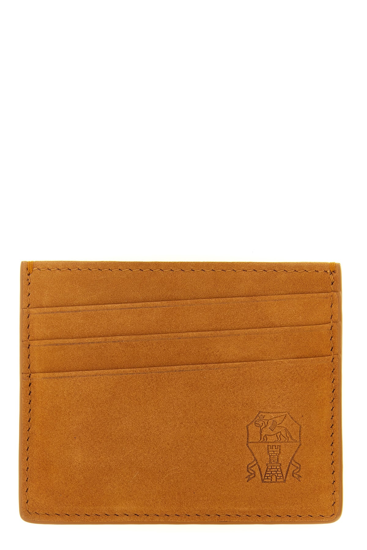 Suede card holder