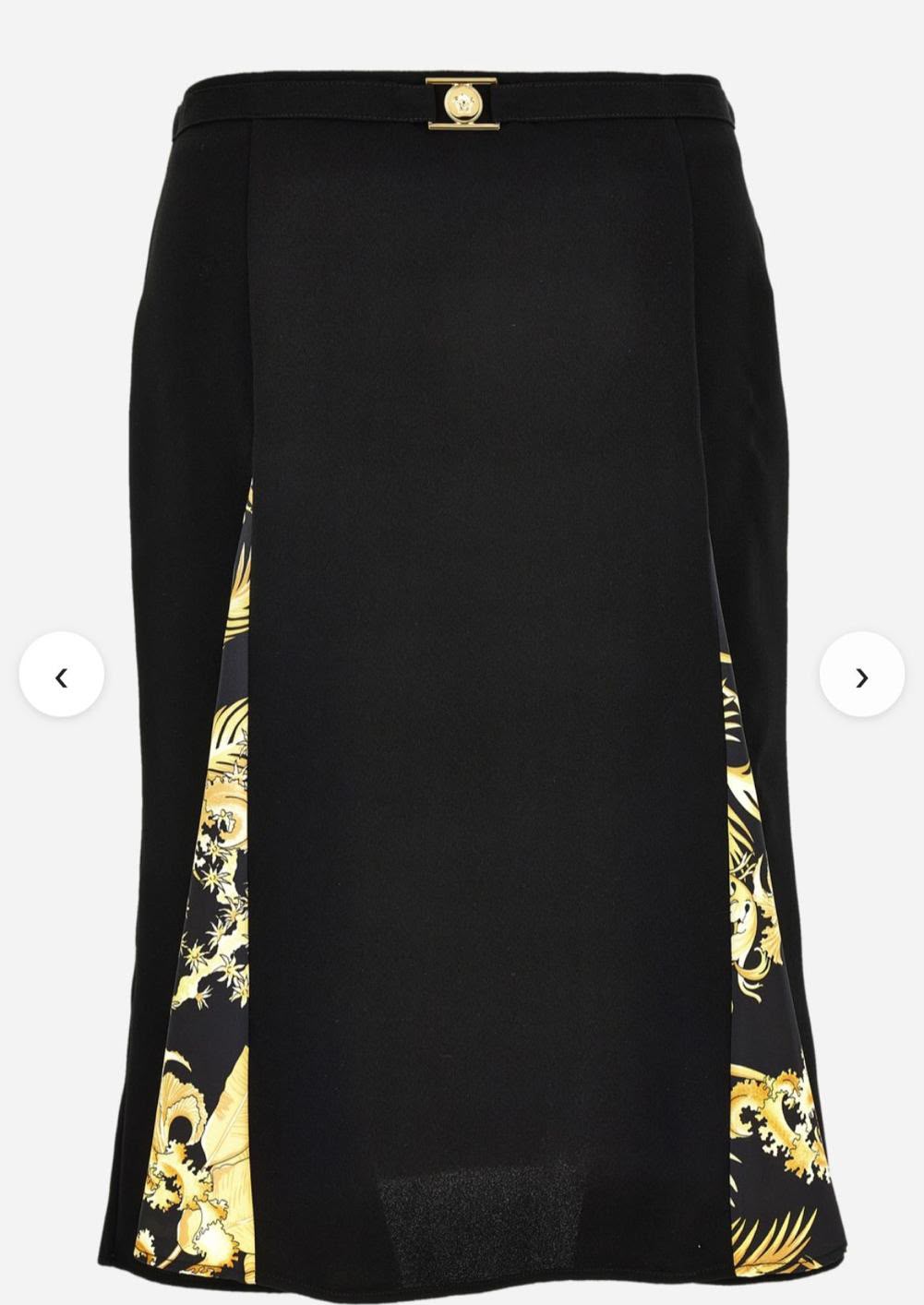 Barocco Print Insert Midi Skirt