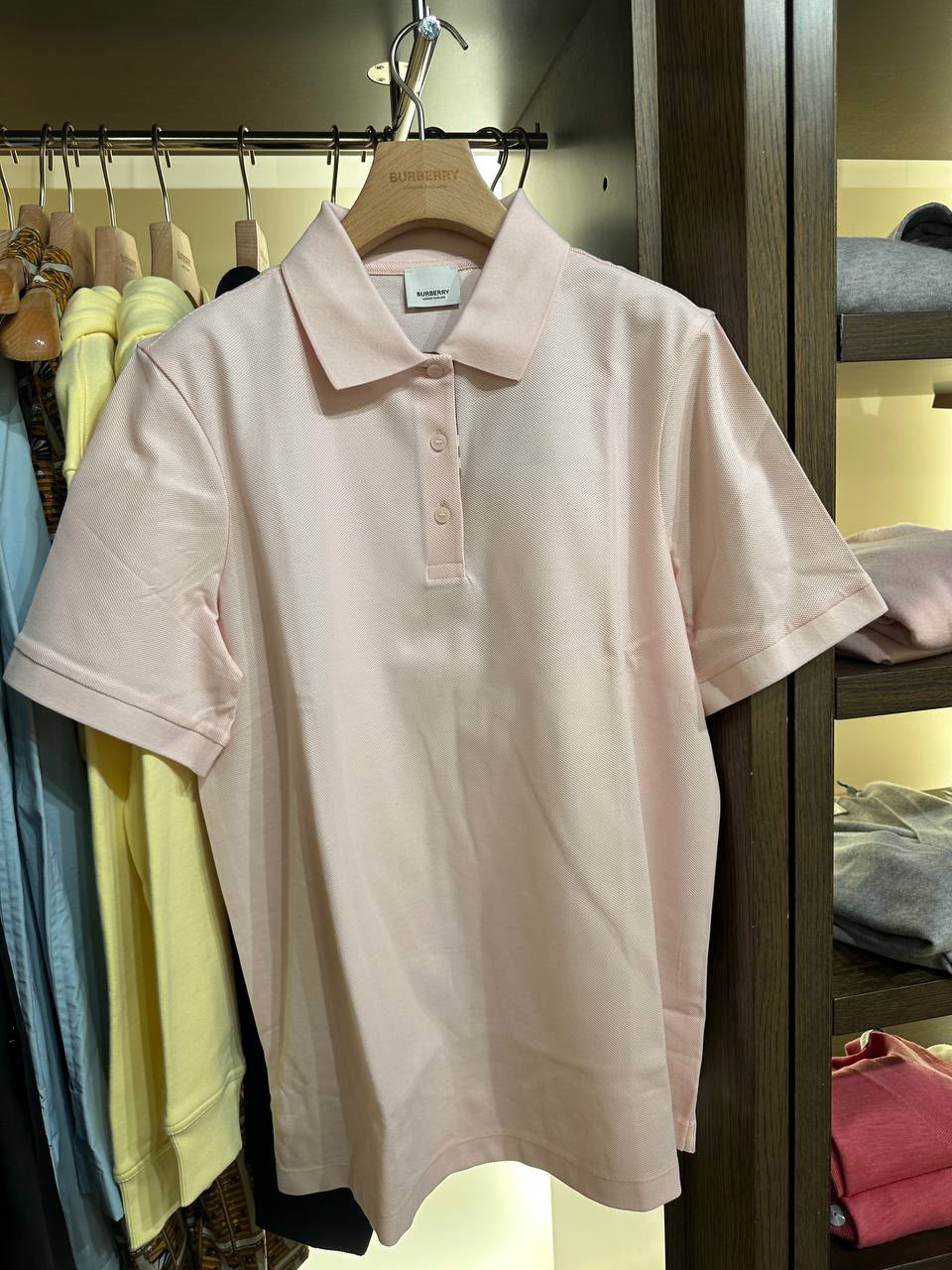Vintage Check Placket Cotton Piqué Polo Shirt