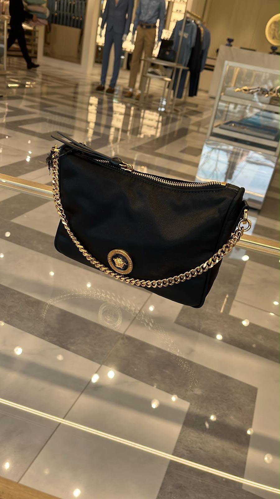 La Medusa Nylon Shoulder Bag