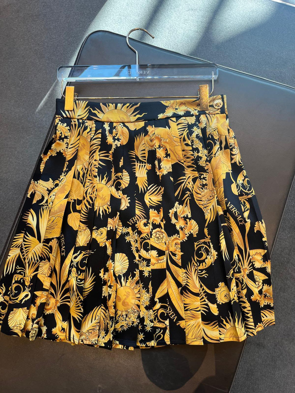 Barocco Sun Pleated Mini Skirt