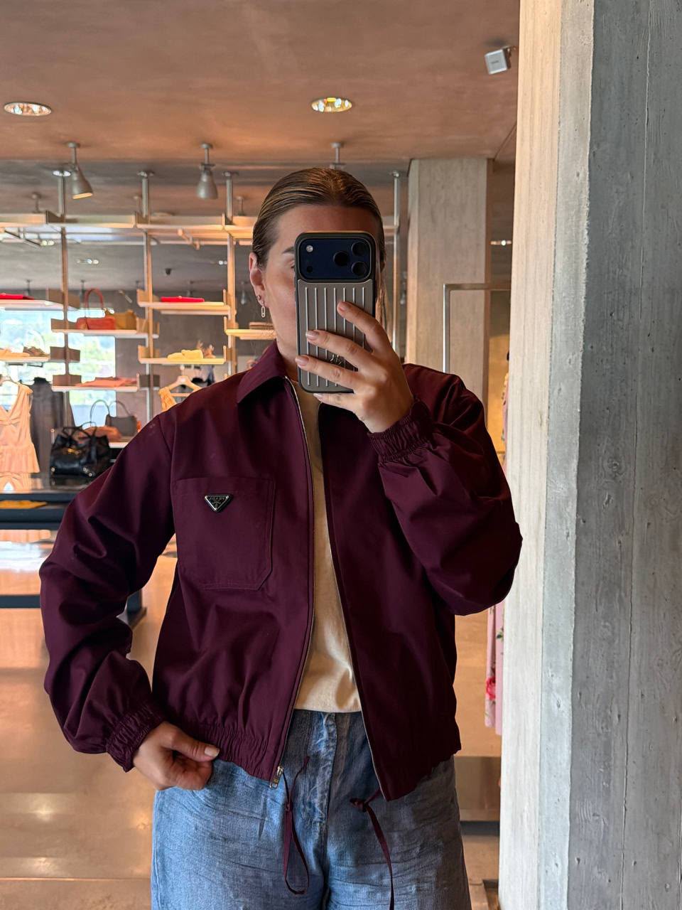 Re-Nylon blouson jacket