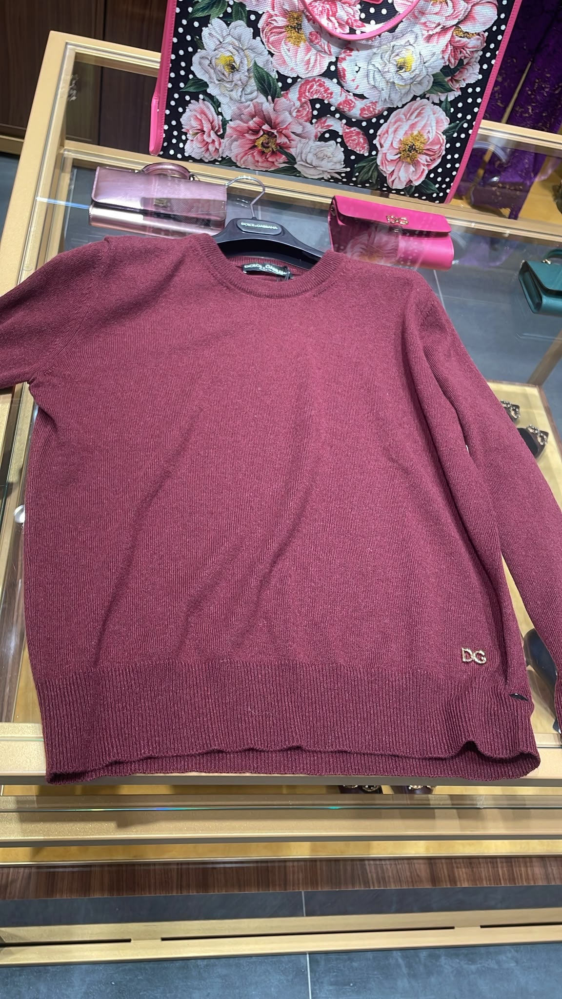 Crew-neck sweater in cashmere