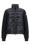 Two-material padded cardigan