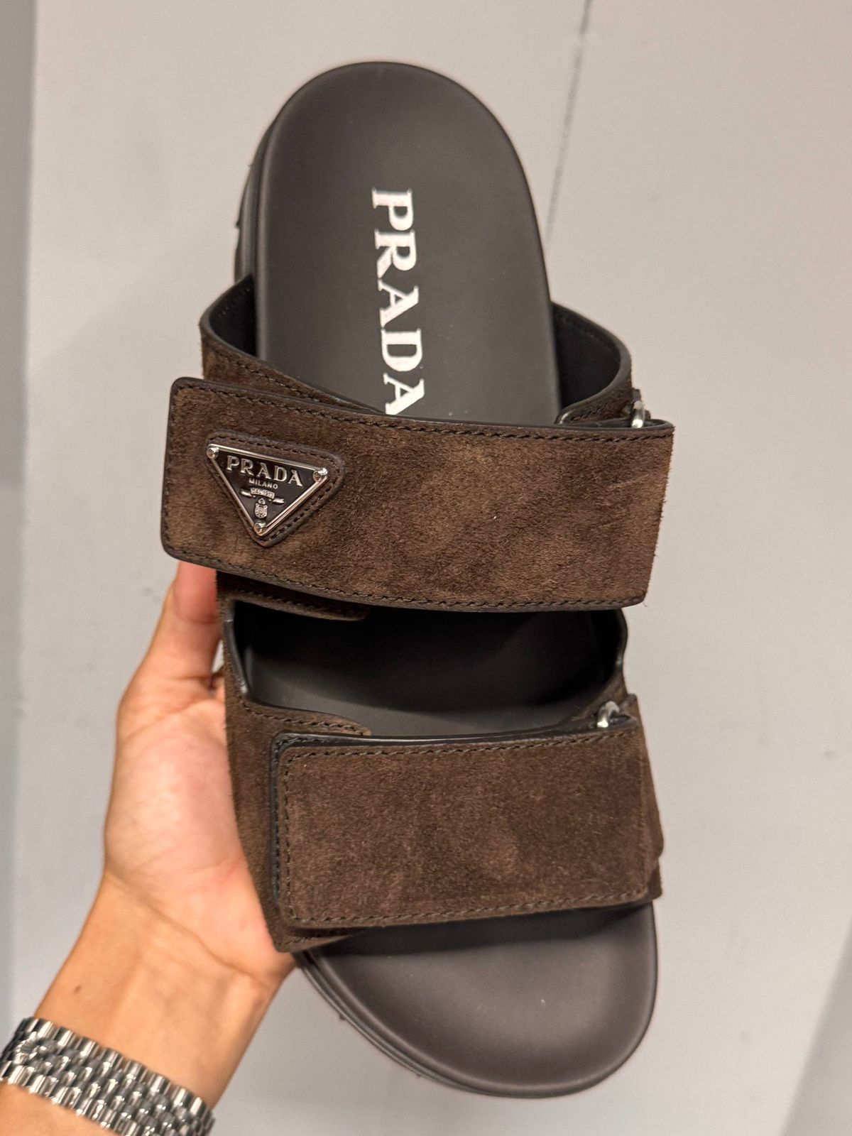 Suede Slides