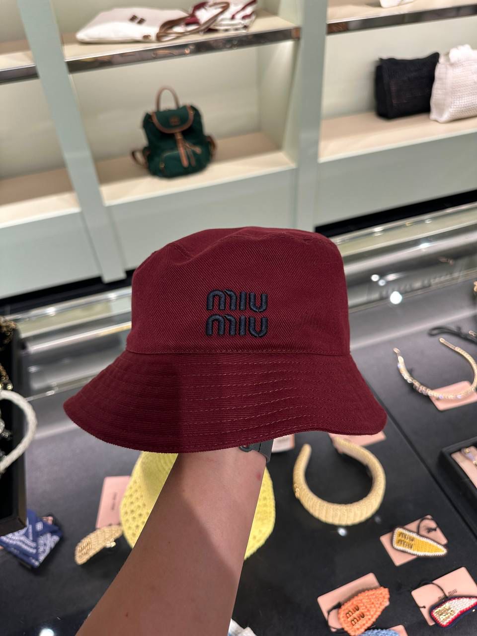 Denim bucket hat