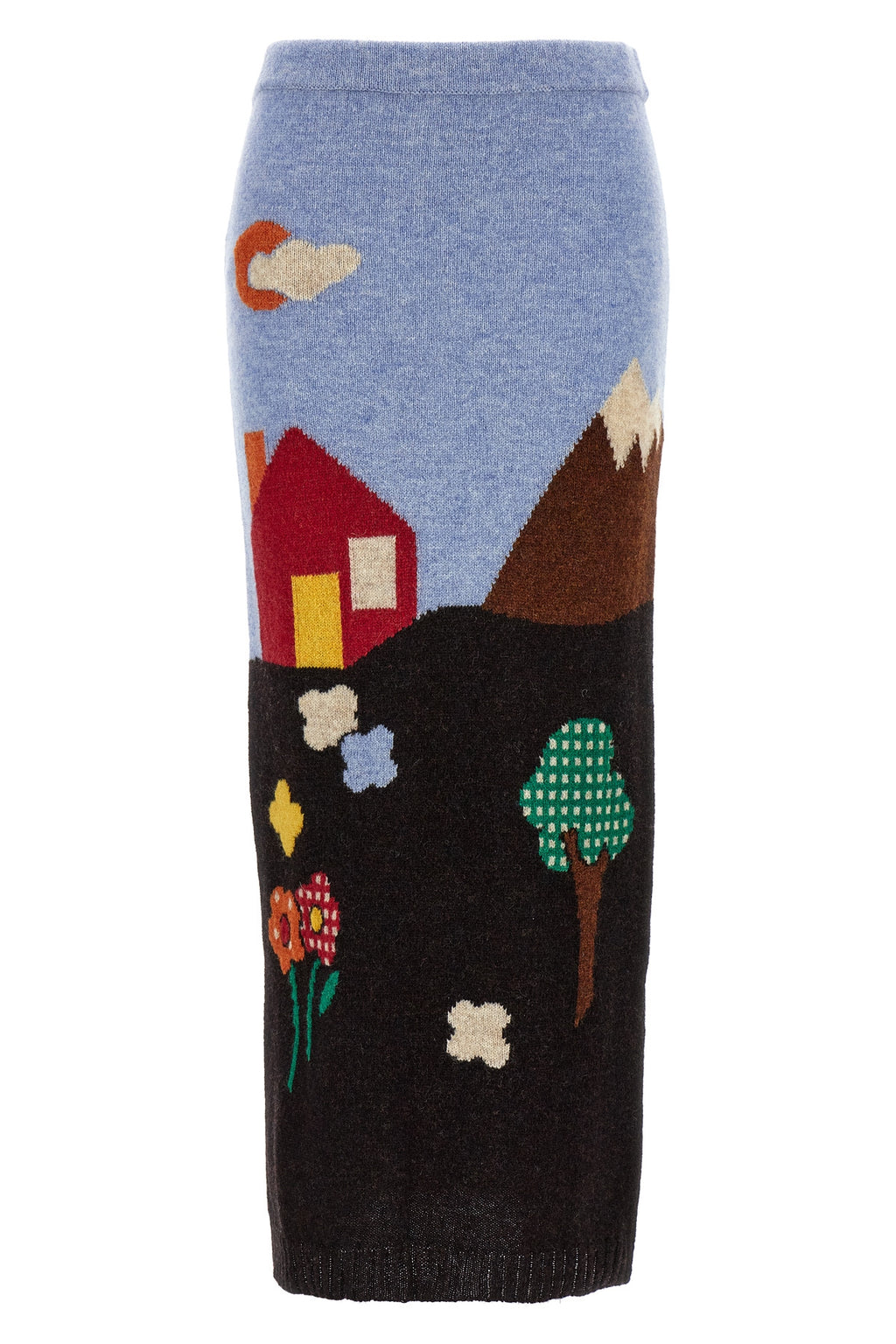 MOSCHINO Shetland knit skirt For Women 100% virgin wool