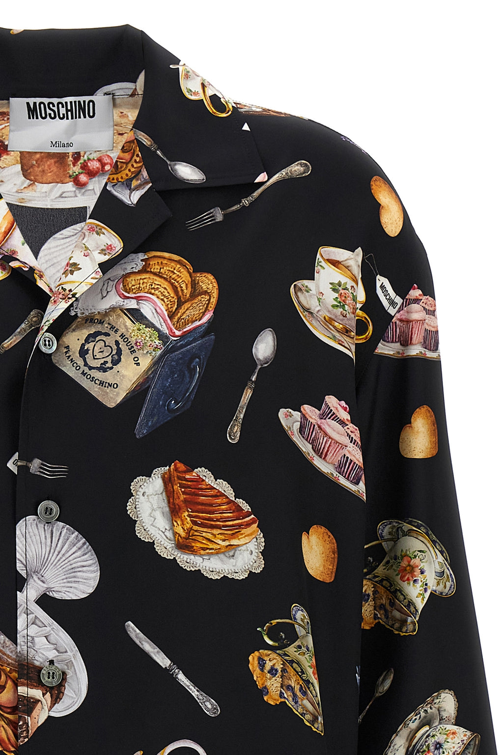 moschino 'Tea Time' print shirt