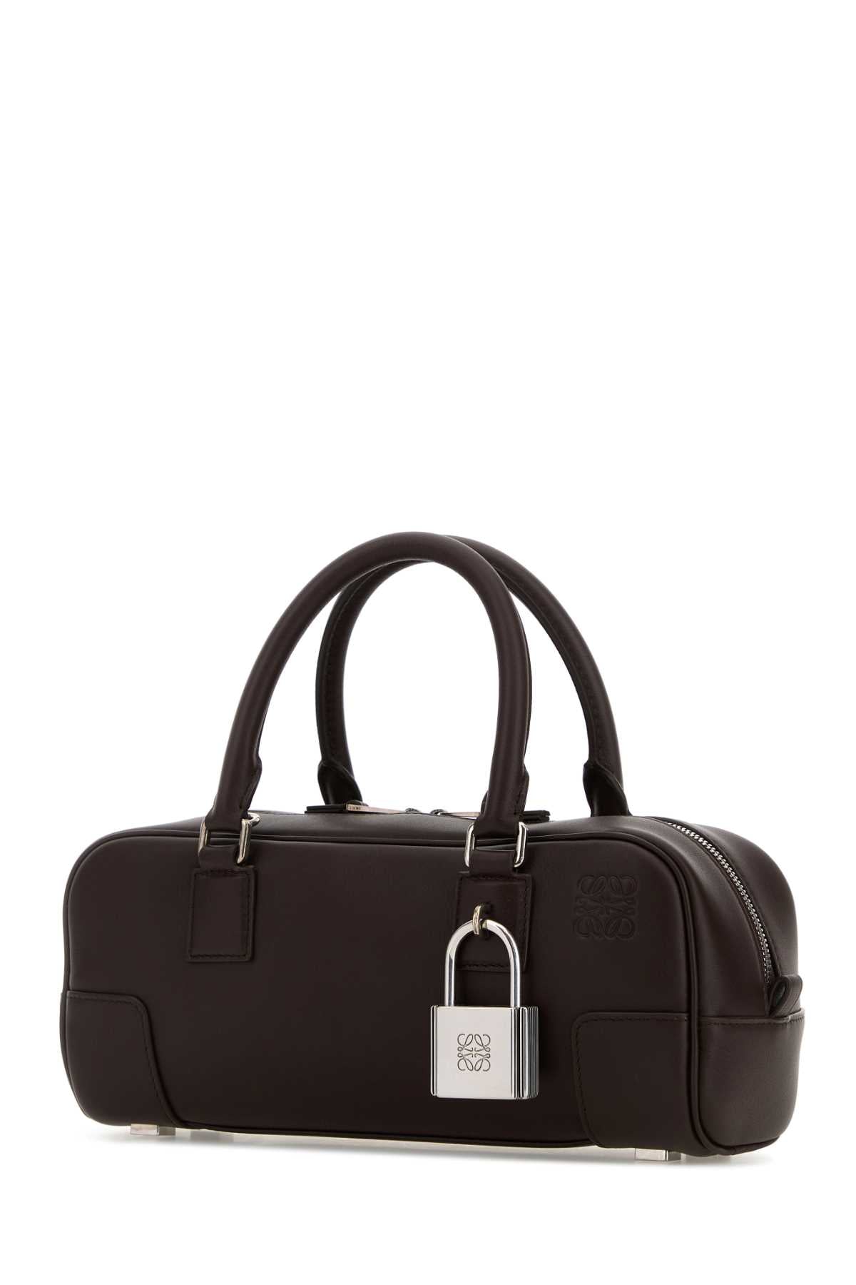 LOEWE AMAZONA 23 CROPPED BAG For Women Exterior: 100% Calf Lining: 100% Leather Finishing: Silver metal