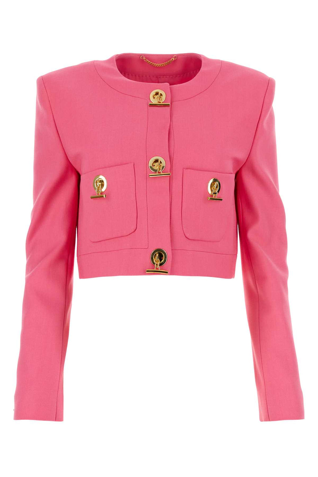 MOSCHINO GIACCA For Women Exterior: 80% Viscose 12% Virgin wool 8% Elastane Lining: 83% Acetate 17% Silk
