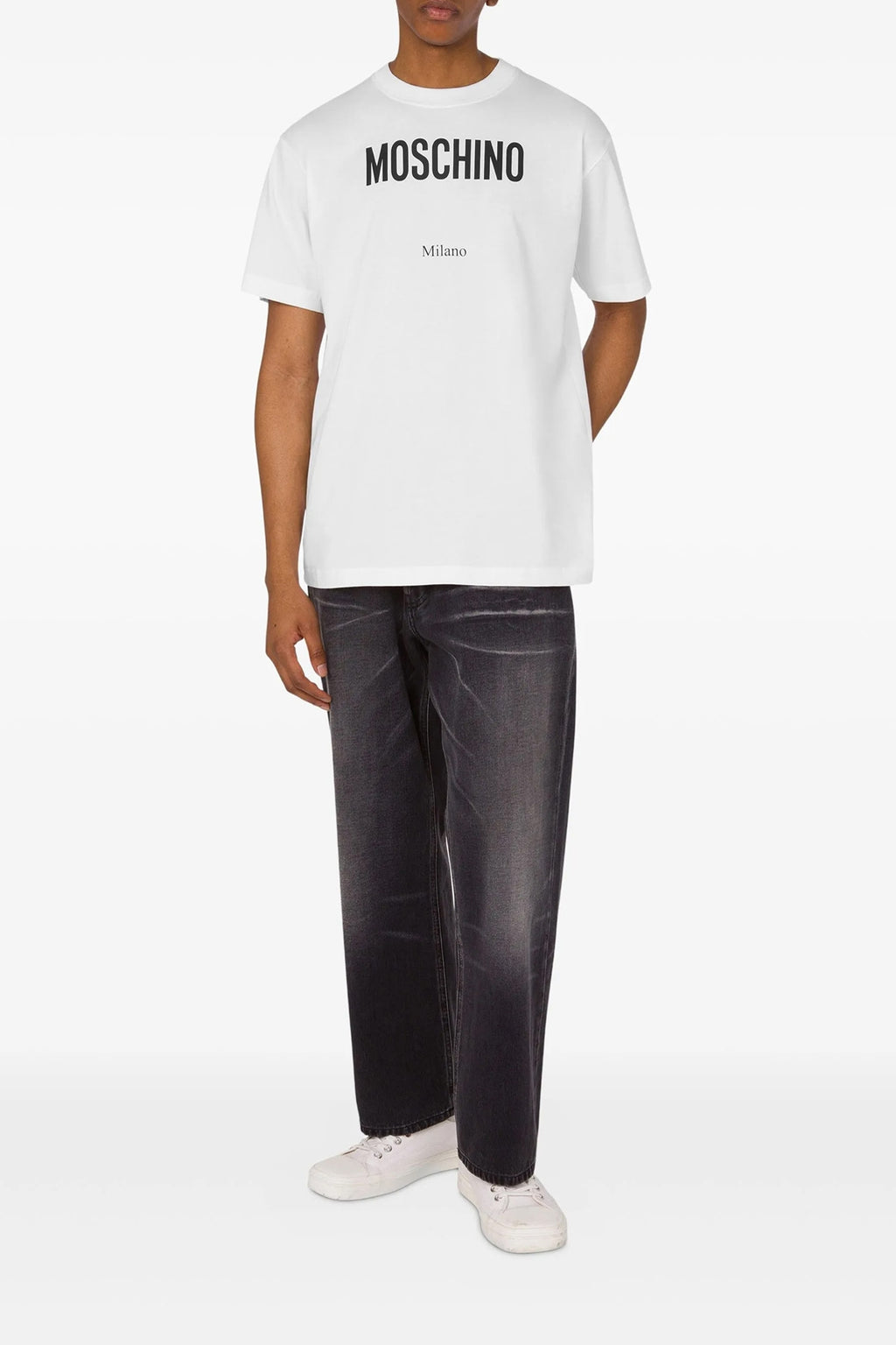 MOSCHINO Logo T-shirt For Men 100% cotton