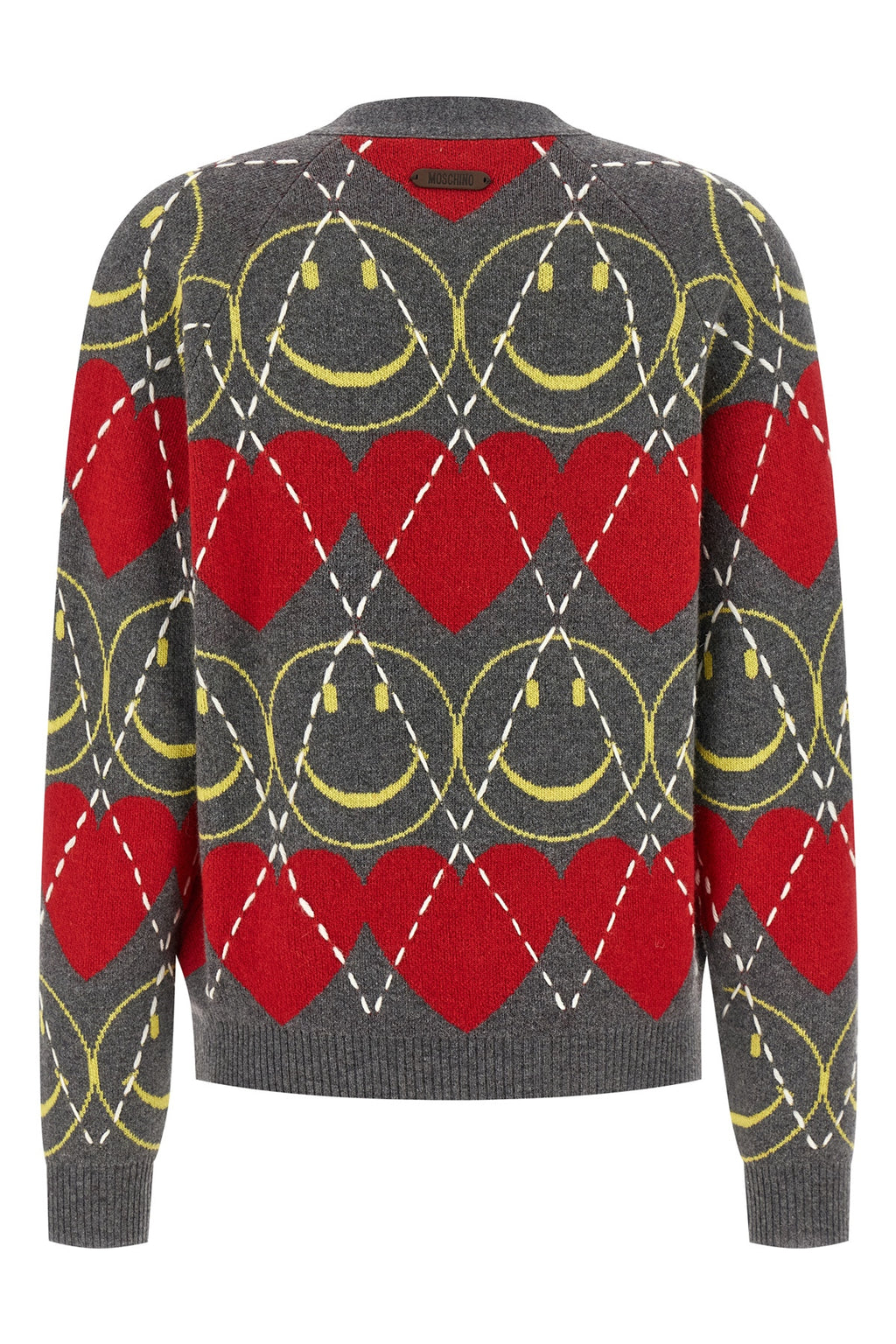 MOSCHINO 'Smiley®' cardigan For Women 36% wo, 32% pa, 27% vi, 5% ws